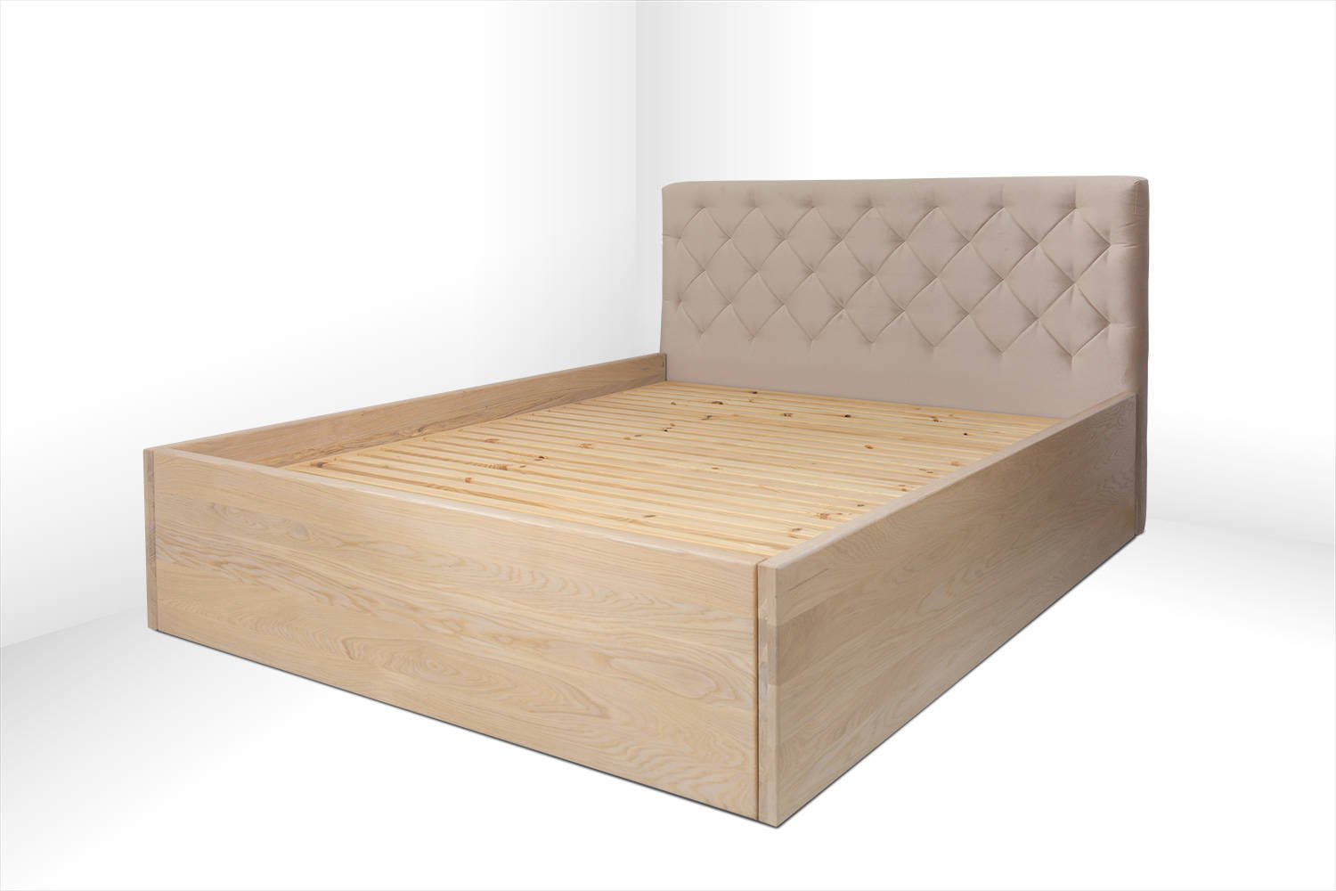Tapicerowane łóżko drewniane Morfeusz szerokość 180 cm