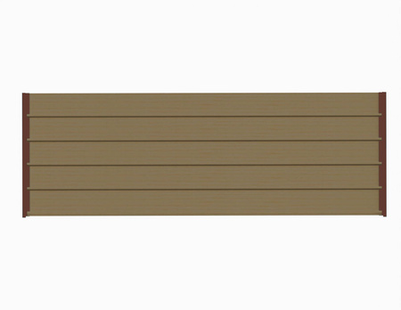 Aluminiowy brązowy kpl. uchwytów w zestawie z 5 ruchomymi deskami o długości 80 cm montowanych w pionie lub poziomie na listwie z możliwością łączenia o długości 48 cm
