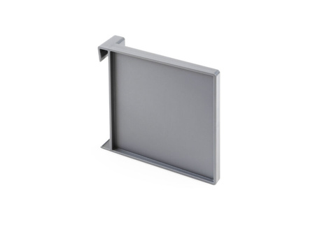 Zestaw akcesoriów do podziału szuflad wewnętrznych, szerokość 600 mm szary malowane aluminium Emuca