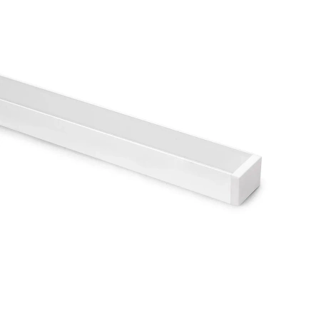 Komplet zaślepek do profili powierzchniowych Lynx W, do wykonywania opraw z paskami LED, Plastik, Biały