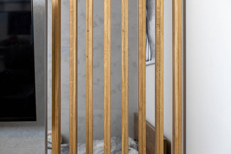 Żaluzja panel uchylny ruchome deseczki dębowe o szerokości 96cm i wysokości 250cm