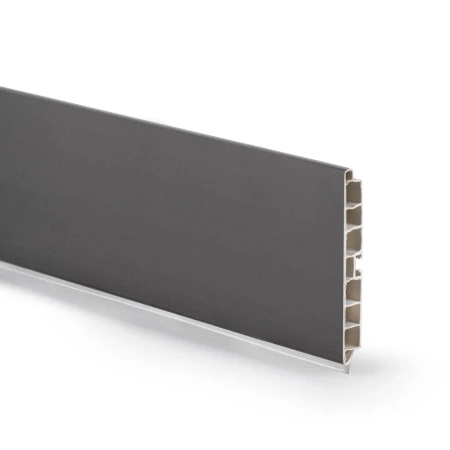 Cokół kuchenny Plasline 3,9m cięte na 2x1,95m, wysokość 100 mm, Plastik Szaro-antracytowy