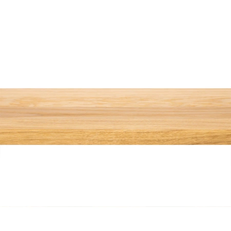 Półka drewniana dębowa 130x25x2cm w zestawie z lampą LED Kaus 60 cm z czujnikiem ruchu Anodowany mat