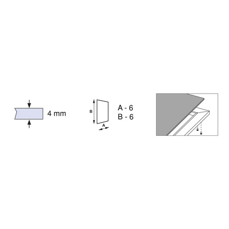Profil aluminiowy PLUS 11 o długości 2,35m Anodowany mat Emuca 1 szt.