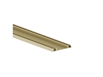 Tor dolny jezdny do drzwi przesuwnych Placard o długości 3,9m, cięty na 2x1.95m, Aluminium, Złoty anodowany