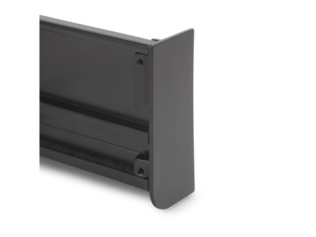 Zaślepka do górnego profilu Gola do mebli kuchennych , Prawa, Aluminium, Malowane na czarno
