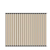 Ścianka ruchoma o szerokości 1920mm i wysokości 1530mm System aluminiowy czarny i 20 desek sosnowych surowych