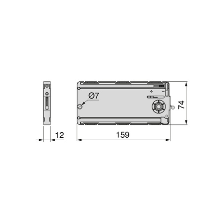 Mechanizm barkowy do drzwi opuszczanych 14kg Slimwinch