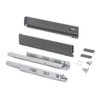 Szuflada Emuca L-270 H-93 Niska z systemem cichego domyku Szaro-antracytowa zewnętrzna 40 kg Vertex 3D