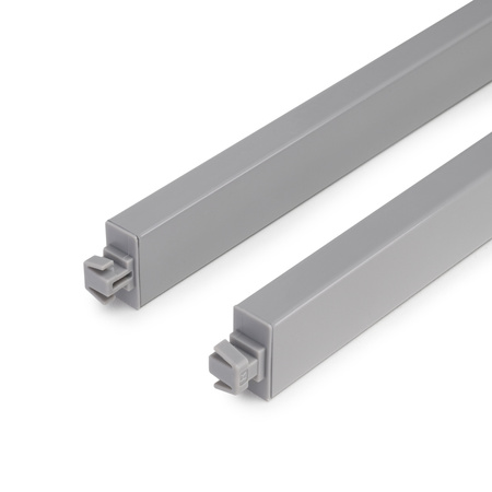 Zestaw relingów do szuflad Vertex oraz Concept, gł. 450 mm, Malowane aluminium EMUCA