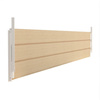 Aluminiowy biały kpl. uchwytów w zestawie z 3 ruchomymi deskami o długości 90 cm montowanych w pionie lub poziomie na listwie z możliwością łączenia o długości 28,8 cm