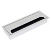 Przepust na przewody Quadrum Anodowany mat 269x80 mm 1szt. Emuca