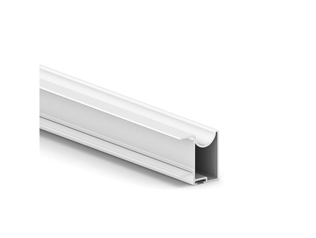 Uchwyt do szafy Wave 19, 2,35 m, Malowane na biało, Aluminium