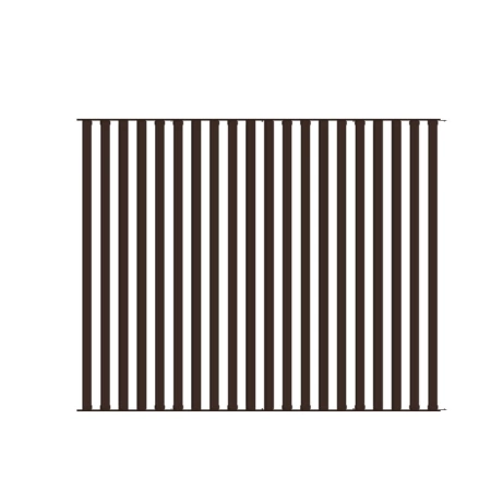 Żaluzja wykonana z aluminium o wymiarach 192cm x 153cm brąz