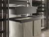 Szuflada metalowa do szafy i garderoby Quartz, 740 (M90), Stal, Tytanowy