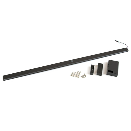 Drążek ubraniowy z LED 708 mm Emuca, z czujnikiem ruchu, Mokka