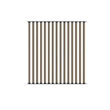 Ścianka ruchoma o szerokości 1440mm i wysokości 1530mm System aluminiowy brązowy i 15 desek sosnowych surowych