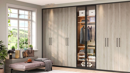 Wzornik profilu aluminiowego PLUS 4 o długości 10 cm Złoty anodowany Emuca