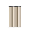 Ścianka ruchoma o szerokości 960mm i wysokości 1630mm System aluminiowy czarny i 10 desek sosnowych surowych