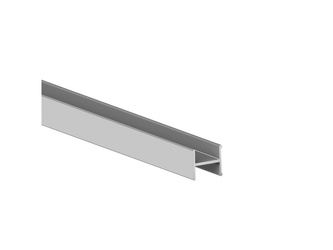 Profil do drzwi przesuwnych Placard H16x18, cienki profil, 2.35m cięty na 1,95m + reszta długości, Aluminium, Anodowany mat