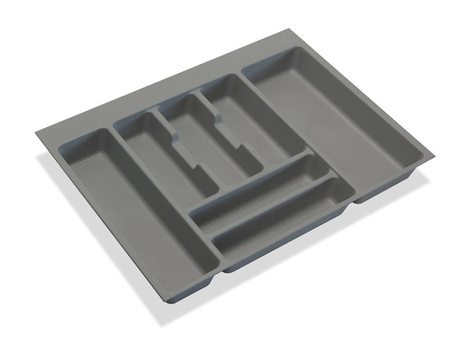 Wkład na sztućce do szuflady Optima 90x50 Szary antracyt wymiar 822x475mm