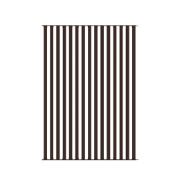 Żaluzja wykonana z aluminium o wymiarach 144cm x 203cm brąz