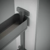 Wysuwany stojak na butelki Harmony cichy domy, Moduł 200mm, Stal i Drewno, Szary antracytowy