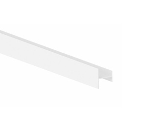 Profil do drzwi przesuwnych Placard H16x12/22, cienki profil, 2.35m cięty na 1,95m + reszta długości, Aluminium, Malowane na biało