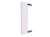 Wysuwane lustro do szafy Quartz, obracane o 180°, 1.000x300mm, Aluminium, szkło i stal, Tytanowy