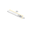 Lampa ścienna LED Kaus ładowana przez USB z czujnikiem zbliżeniowym, L 240 mm Anodyzowanymat