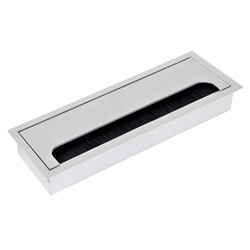 Przepust na przewody Quadrum Anodowany mat 269x80 mm 1szt. Emuca