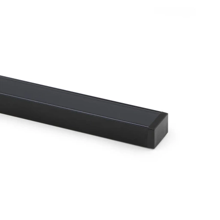 Komplet akcesoriów do profili powierzchniowych Lynx W, do wykonywania opraw z paskami LED, Plastik, Czarny