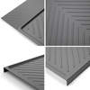 Osłona dna szafki kuchennej Sink 413x580 mm M45 Szaro-antracytowa Emuca