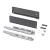 Szuflada Emuca L-270 H-131 Średnia z systemem cichego domyku Szaro-antracytowa zewnętrzna 40 kg Vertex 3D