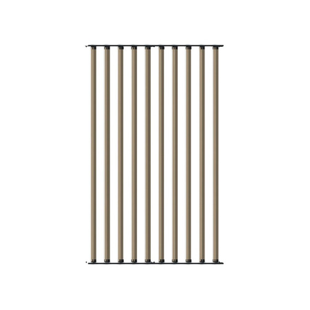 Ścianka ruchoma o wysokości 1535mm i szerokości 960mm System aluminiowy czarny i 10 desek sosnowych surowych