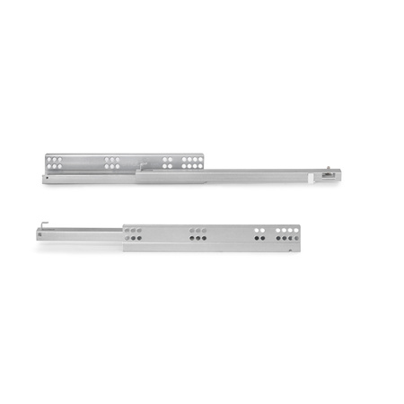 Prowadnica Silver 390 mm dolny montaż Prawa cichy domyk Emuca
