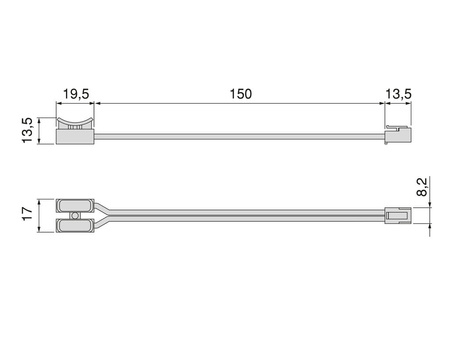 Kabel do zasilacza LED Smart Emuca