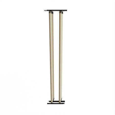 Aluminiowy czarny kpl. uchwytów w zestawie z 2 ruchomymi deskami o długości 210 cm montowanych w pionie lub poziomie na listwie z możliwością łączenia o długości 19,2 cm