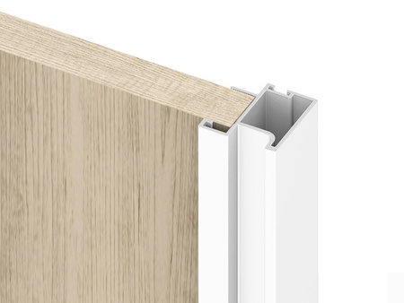 Listwa uchwytowa do szaf Sharp 16, długość 2.7m, Aluminium, Malowana na biało