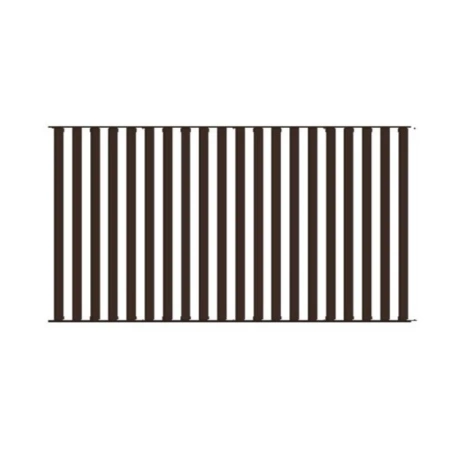 Żaluzja wykonana z aluminium o wymiarach 192cm x 103cm brąz