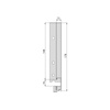 Szuflada Emuca L-350 H-178 Wysoka z systemem cichego domyku Szaro-antracytowa zewnętrzna 40 kg Vertex 3D
