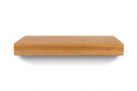 Półka drewniana dębowa 140x30x4cm w zestawie z 3 trzpieniami