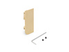 Zaślepka do górnego profilu Gola do mebli kuchennych , Lewa, Aluminium, Złoty anodowany