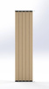 Ścianka ruchoma o szerokości 1230mm i wysokości 1920mm System aluminiowy antracytowy i 20 desek sosnowych surowych