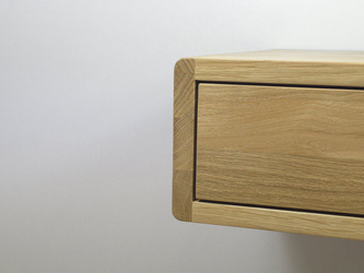 Konsola dębowa dębowa lita lakier mat 500x400x140