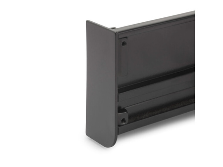 Zaślepka do górnego profilu Gola do mebli kuchennych , Lewa, Aluminium, Malowane na czarno