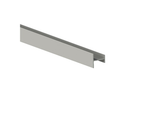 Profil do drzwi przesuwnych Placard H18x12/22, 2.35m cięty na 1,95m + reszta długości, Aluminium, Anodowany mat