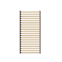 Ścianka ruchoma o szerokości 1030mm i wysokości 1920mm System aluminiowy brązowy i 20 desek sosnowych surowych