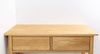 Konsola dębowa lite drewno dwie szuflady drewniane 700x350x750