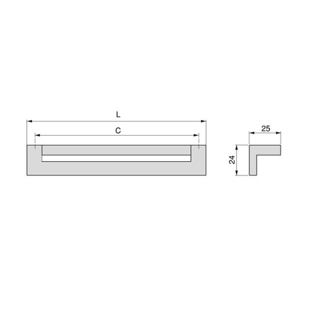 Uchwyt meblowy Cleveland 128 mm Emuca
